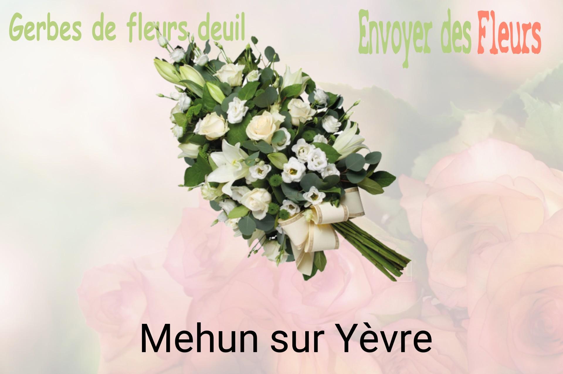 Gerbe de fleurs de deuil livrée à Mehun-sur-Yèvre